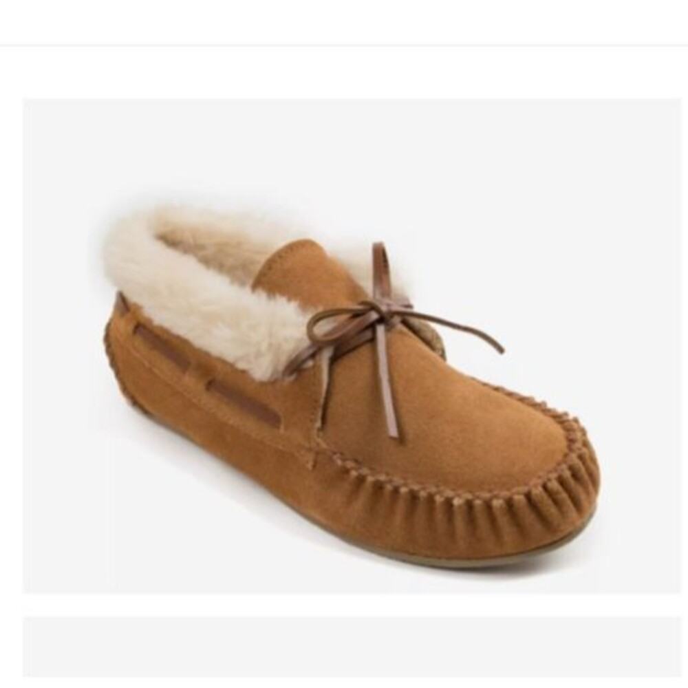 Minnetonka Chrissy Moccasin Slipper - Cinnamon 40031 - Womens Size 6 - NEW